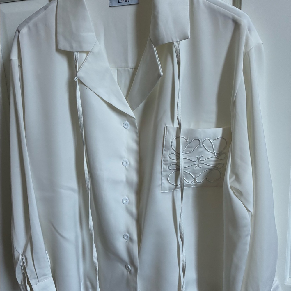 Loewe Cream Casual Button Down Shirt